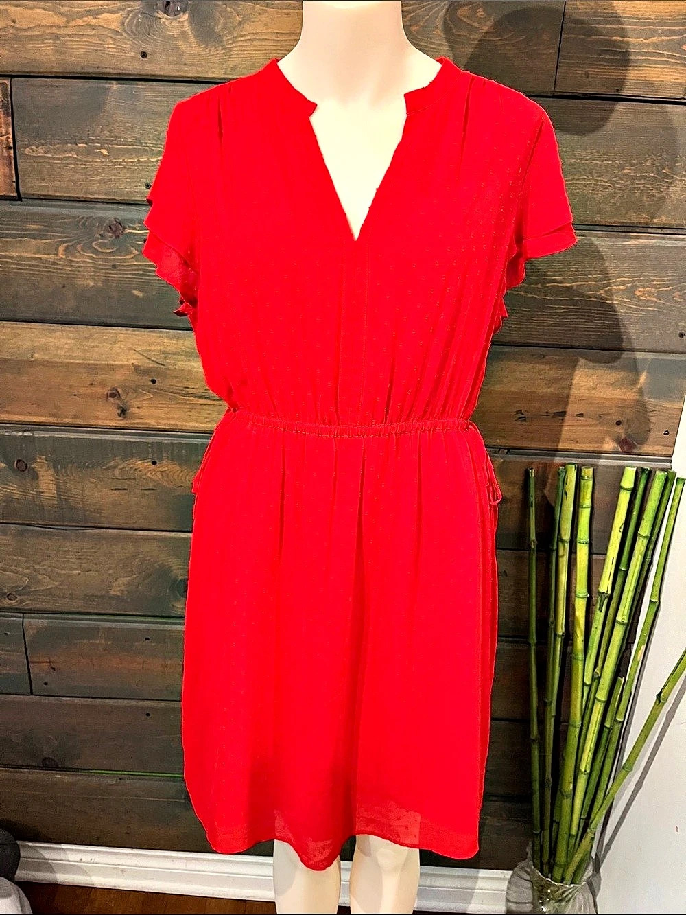 H&M Red Mini Dress Size 12